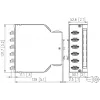 Caja de distribución de fibra óptica Metz 15024A07406-E OpDAT REGpro VIK 6xLC-D OS2, blanco puro RAL 9010
