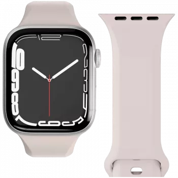 Correa VONMÄHLEN Classic Band 2 para Apple Watch 40/41/42mm, correa de cuero plena flor en color crema