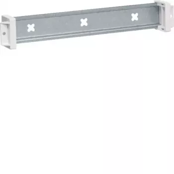 Carril DIN aislado Hager UT22C, carril DIN 35x7,5 mm, profundidad ajustable hasta 21 mm, gris