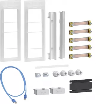 Hager universZ set de conexión ZM02MS de 3 puntos de armario a armario con conexión WAN