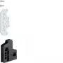 Soporte de barras colectoras PE/N HAGER UZ02S2, serie universN, 2 uds., gris