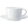 Set de tazas para capuchino JURA, 2 tazas de porcelana y platillos, 180 ml, blanco 66501