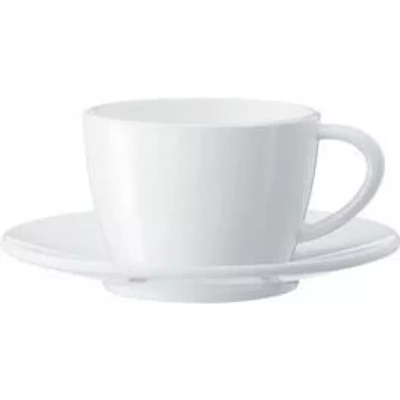 Set de tazas para capuchino JURA, 2 tazas de porcelana y platillos, 180 ml, blanco 66501