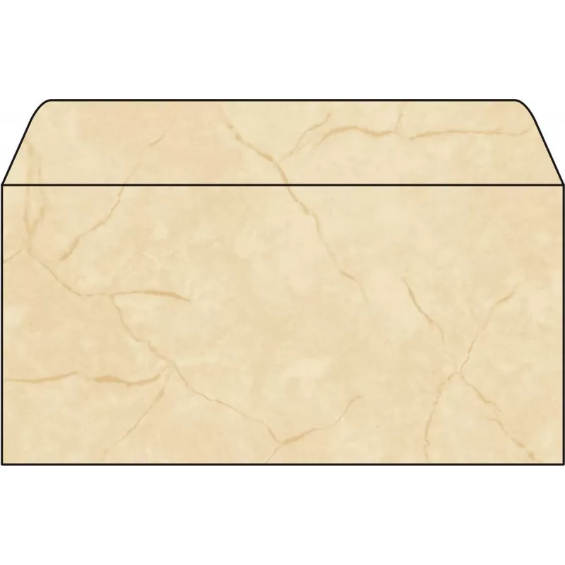 Sigel DU185 sobre DIN largo (DL, 110 x 220 mm), beige granito, 90 g/m², engomado