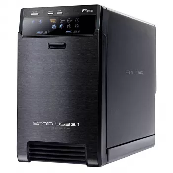 Caja RAID FANTEC QB-X2U31R de 2 bahías USB 3.1 Gen 2 2133