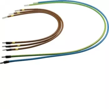 Cable de salida Hager Y90B de 5 polos 63A 900 mm para distribución de corriente con barras colectoras