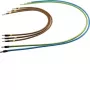 Cable de salida Hager Y90B de 5 polos 63A 900 mm para distribución de corriente con barras colectoras