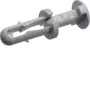 Remache de expansión Hager L5067, taladro de 6 mm, grosor de agarre 3-8 mm, libre de halógenos, gris