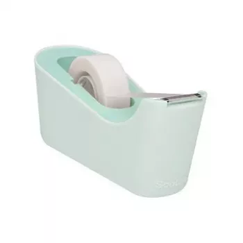 Dispensador de sobremesa 3M Scotch C18 verde menta con Magic Tape, 19 mm x 7,5 m, transparente