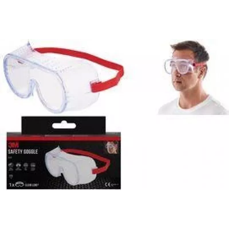 Gafas de seguridad 3M Classic 4700 Full-Vision, lente de policarbonato transparente, ventilación directa, 1 par 4700-1