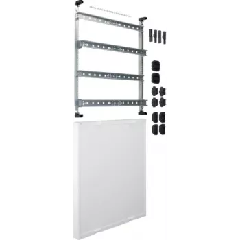 Placa de montaje HAGER UD42A1 600x500mm para bloques de bornes, acero galvanizado