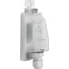 Sensor de luz exterior Hager EEN003 para interruptor crepuscular, montaje en superficie, IP55, cable de 1,5 m, gris