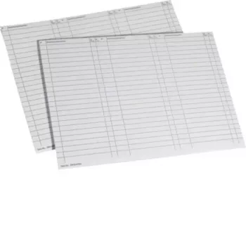 Hojas de marcado HAGER uniZ ZZ90A A4 blanco, 10 hojas