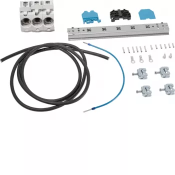 HAGER ZY51T1 set portafusibles para la protección de circuitos secundarios de transformadores de corriente, 1 polo, 0,5 A, 250 V AC, montaje en carril DIN