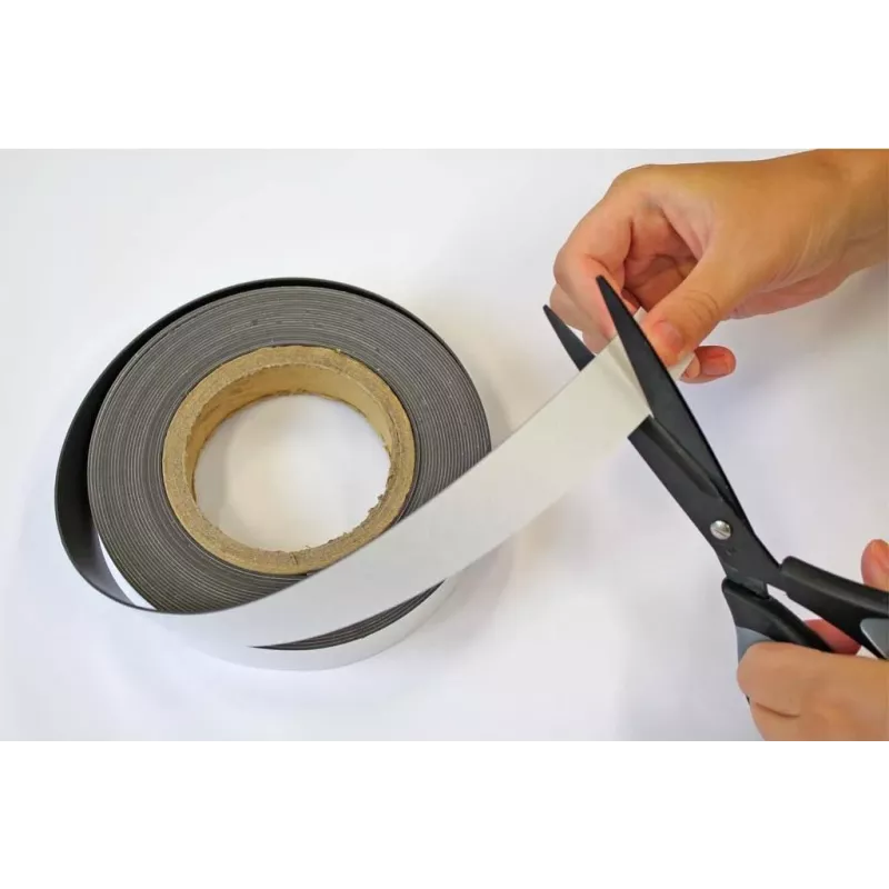 MAUL cinta magnética autoadhesiva 45 mm x 10 m, 1 mm de grosor, recortable, flexible (6156309)