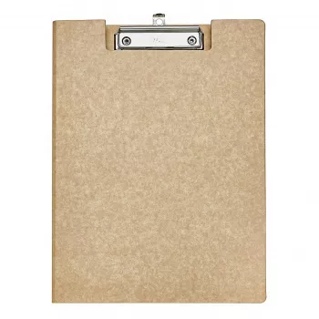 MAULbalance carpeta con pinza A4 marrón cartón con funda de papel kraft 2382077