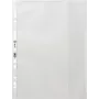 ELBA funda de prospecto XXL, DIN A4, PP, 0,09 mm, gofrado, apertura lateral derecha, con solapa, apta para documentos, perforación Euro (71443)