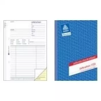 Avery 1723 libro de contabilidad A6, 40 hojas, diseño de 6 columnas, grapado, certificado FSC