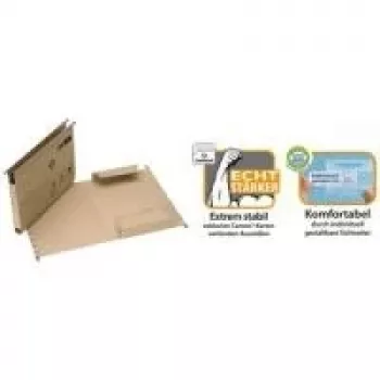ELBA ULTIMATE archivo colgante A4 con solapas laterales, chamois, pack de 25 85449