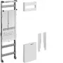 HAGER set de accesorios para cuadro de contadores ZU21A, 900mm, 1 contador, preequipado, trifásico, 63A