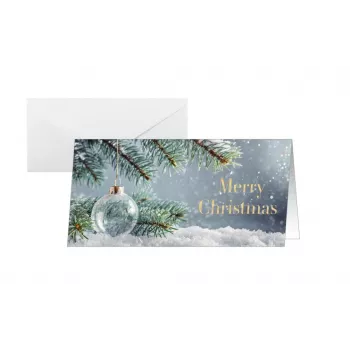 SIGEL DS637 tarjetas de Navidad Idilio nevado DIN largo, 25 tarjetas con sobres