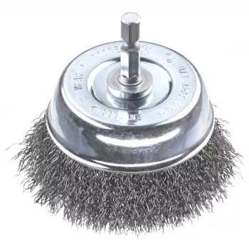 kwb cepillo de vaso - nudo trenzado - 0,3 mm - 6 mm - 7,5 cm - metal - piedra - metal (606330)