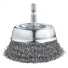 kwb cepillo de vaso - nudo trenzado - 0,3 mm - 6 mm - 7,5 cm - metal - piedra - metal (606330)