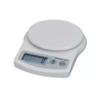 MAULalpha báscula de cartas digital 5 kg, plata, g/oz, manejo con un botón, a pilas 1645002