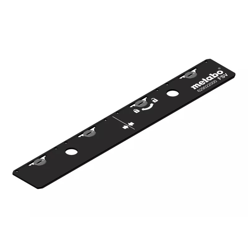 Metabo 629022000 conector para guías de corte, aluminio, negro, pack de 2