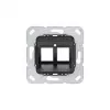 GIRA anillo de soporte 560100 Modular Jack 1 2 vías (560100)