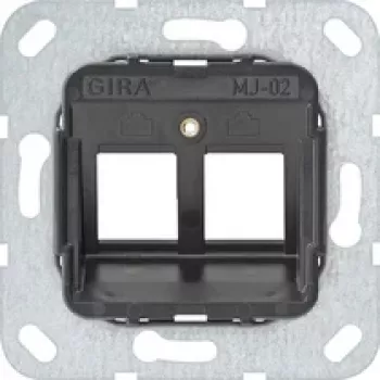 GIRA anillo de soporte 560200 Modular Jack 2 marco de montaje de 2 vías