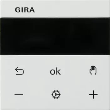 Gira RTR BT System rws 539427 Termostato de ambiente, blanco puro brillante