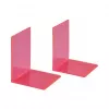 MAUL Sujetalibros 10 x 10 x 13 cm rosa neón (par)