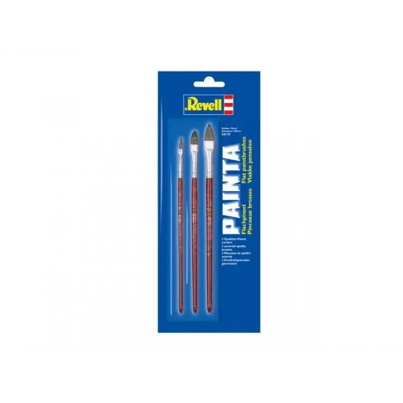 Revell Set de pinceles planos 3 piezas (29610)