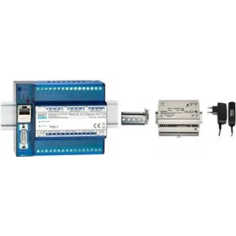W&T Web-IO 4.0 Digital, 12x entrada, 12x salida – Módulo Ethernet TCP/IP de control y supervisión de señales de conmutación 57730