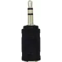 LogiLink CA1102 Adaptador de auriculares estéreo 3,5 mm conector macho a 2,5 mm conector hembra negro