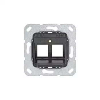 Gira Support Ring 560400 para Modular Jack 4, 2 tomas, antracita