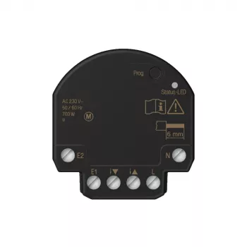 JUNG HOME actuador de persiana 1 canal mini con 2 entradas binarias, Bluetooth Mesh BTJ1B2U