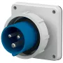 MENNEKES 826 conector macho de empotrar 16A 3 polos 6h 230V IP67 azul