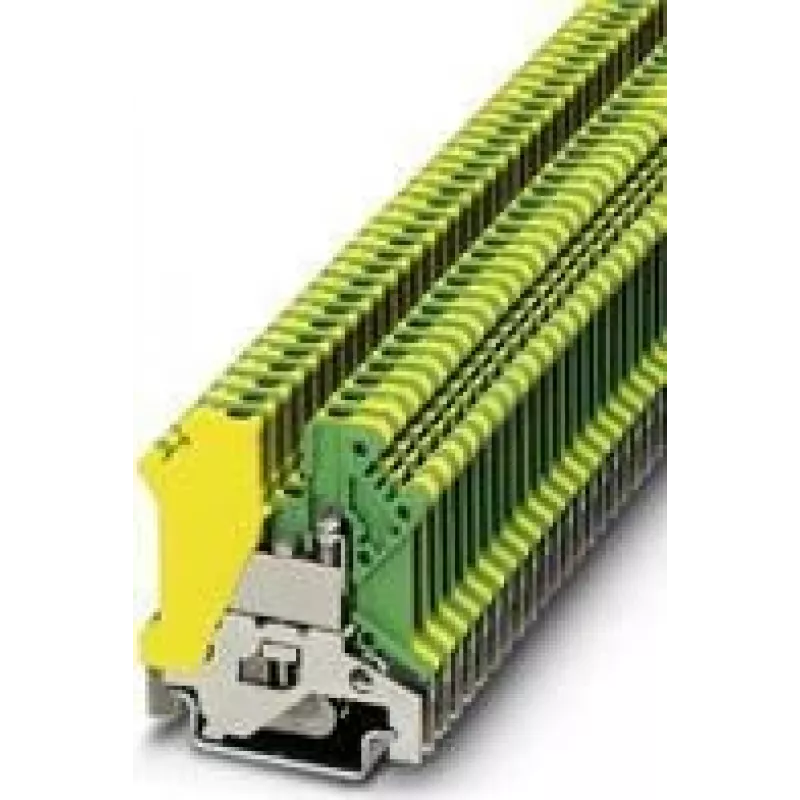 PHOENIX CONTACT USLKG 3 borne de PE, verde-amarillo, conexión por tornillo, 2,5 mm², montaje en carril DIN 441083