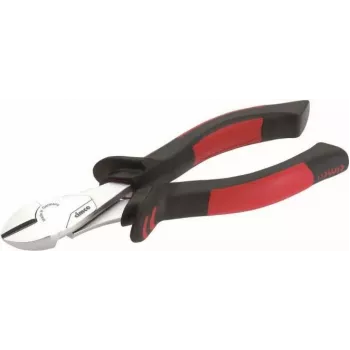 CIMCO alicate de corte diagonal reforzado 200mm, templado al aceite, cuchillas templadas por inducción, mango ergonómico de 2 componentes, rojo/negro 100528