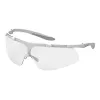 Uvex Super Fit ETC 9178 gafas de protección con antiempañamiento y protección UV, lente transparente, montura antracita/azul 9178415