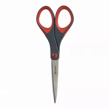 3M Scotch tijeras Precision 180 mm rojo/gris punta acero inoxidable Comfort Grip (1447)