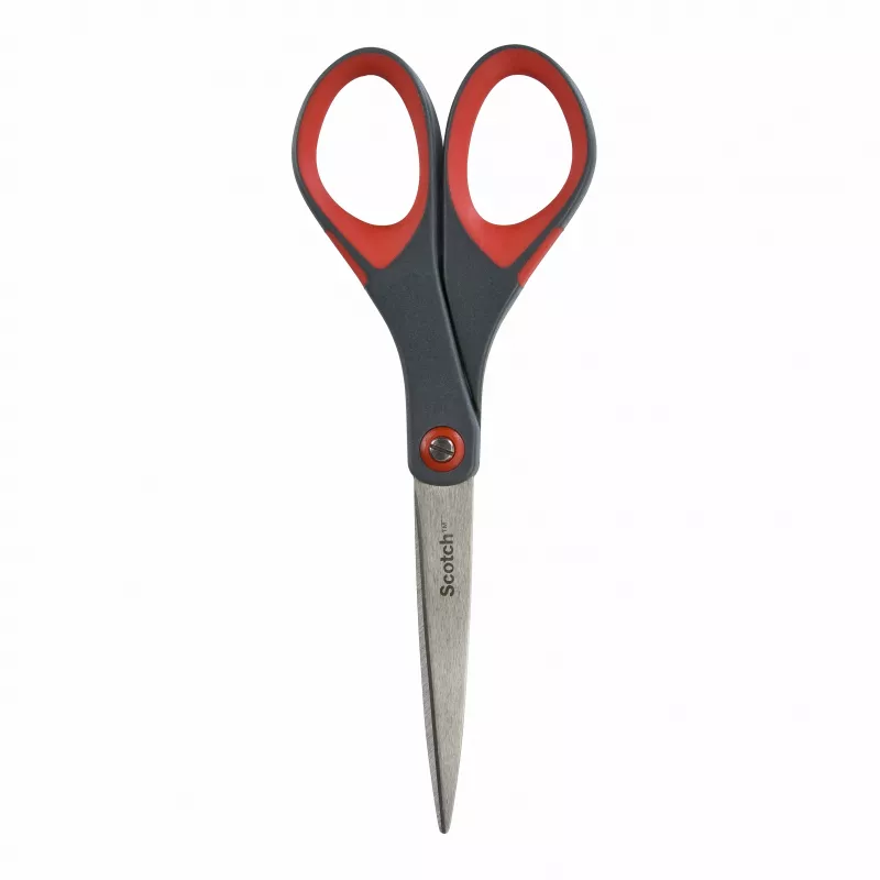 3M Scotch tijeras Precision 180 mm rojo/gris punta acero inoxidable Comfort Grip (1447)