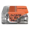 WAGO 221-415 COMPACT regleta de conexión 5 conductores 4 mm², pack de 25