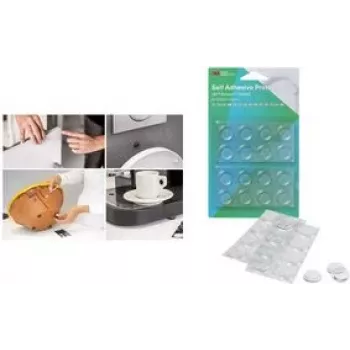 3M Bumpon SJ5300 BL set de topes protectores autoadhesivos transparentes (100 uds.: 50x SJ5302 7,9mm, 30x SJ5312 12,7mm, 20x SJ5344 19,1mm)