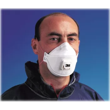 3M Aura 9332+ mascarilla desechable FFP3 con válvula Cool Flow, pack de 10