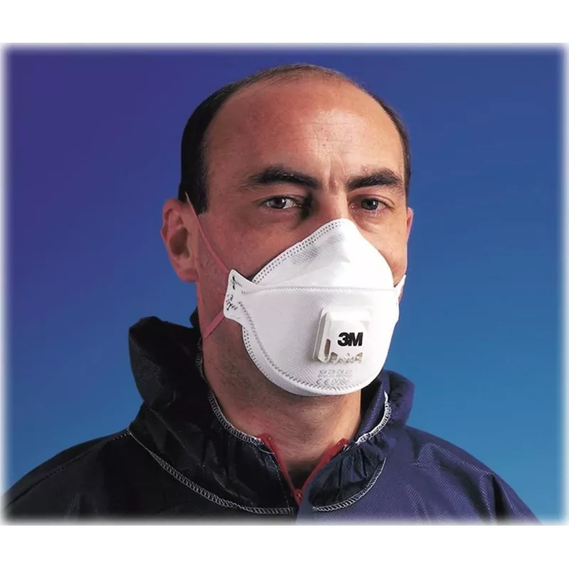 3M Aura 9332+ mascarilla desechable FFP3 con válvula Cool Flow, pack de 10