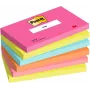 3M Post-it Notes 655-6-POP, 127 x 76 mm, Powerpink, 100 hojas, reutilizables