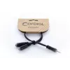 Cordial 14883 cable adaptador en Y estéreo de 3,5 mm, 1x conector macho jack a 2x conector hembra jack, 0,3 m, negro